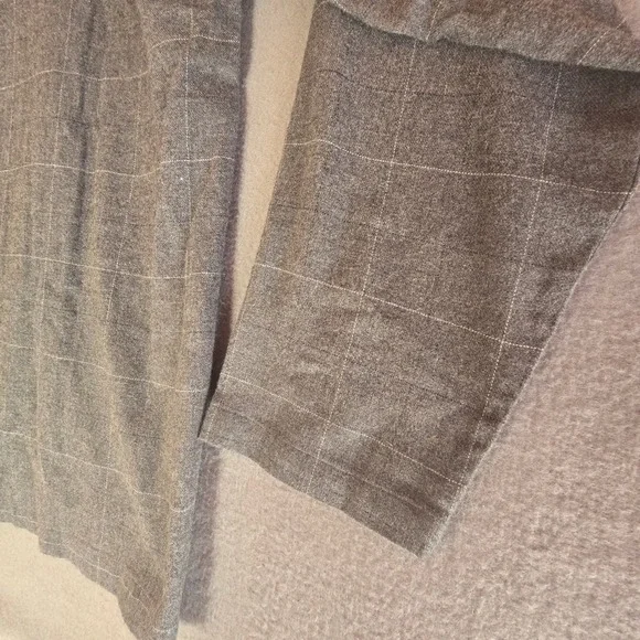 Polo Ralph Lauren Mens Grey Windowpane Flannel Pajama Shirt Sleep Top Size M New - Picture 14 of 16